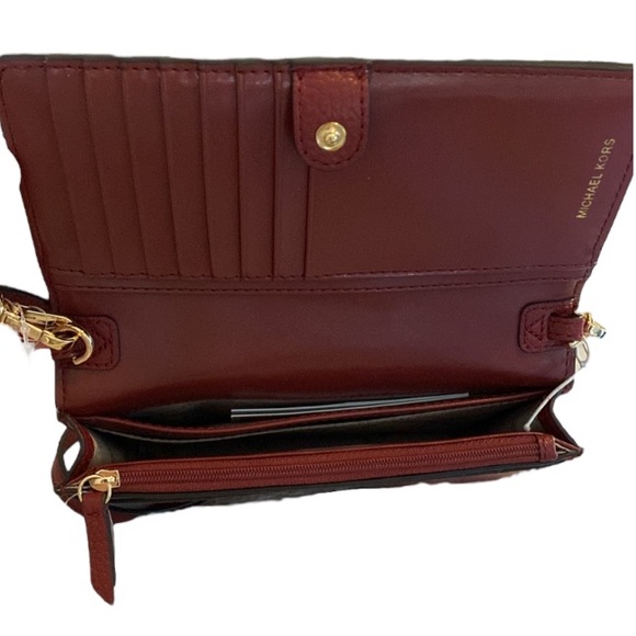 Michael Kors NWT Pebbled Leather Jet Set Crossbody - Picture 5 of 6